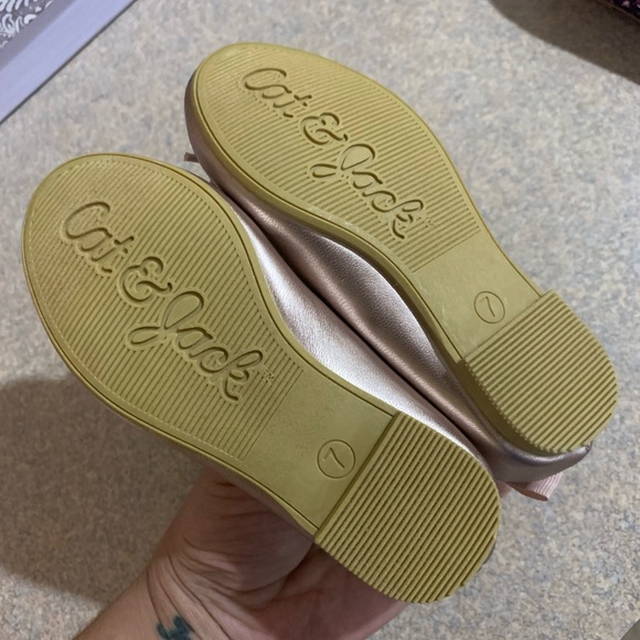 Blush Pink Toddler Flats with strap - Picture 2 of 7